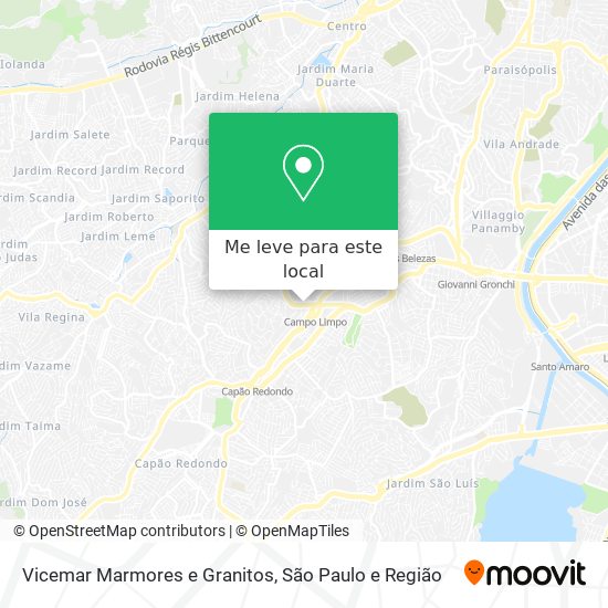 Vicemar Marmores e Granitos mapa