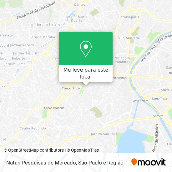 Natan Pesquisas de Mercado mapa