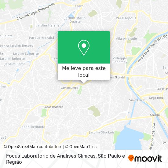 Focus Laboratorio de Analises Clinicas mapa