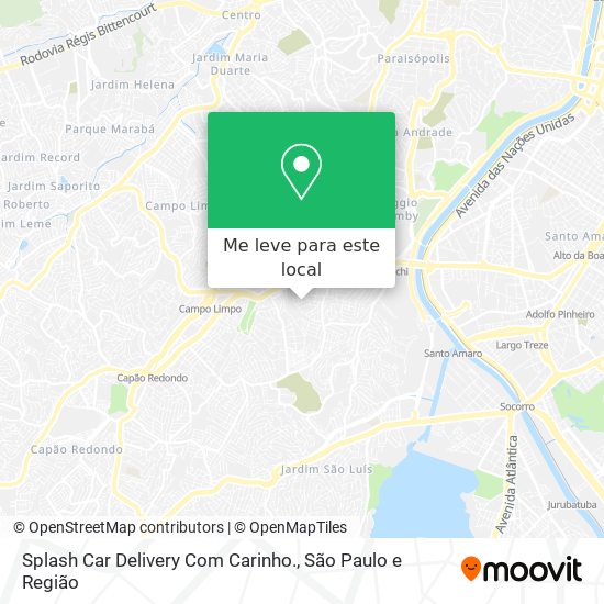 Splash Car Delivery Com Carinho. mapa