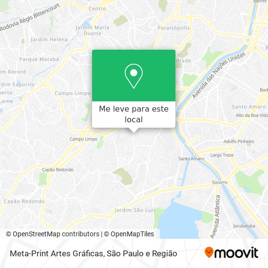 Meta-Print Artes Gráficas mapa