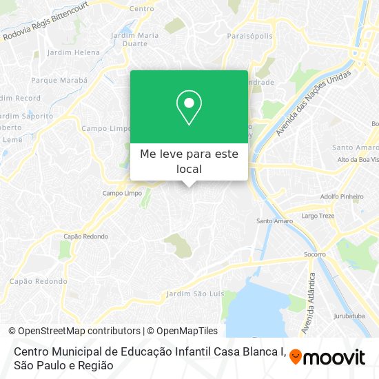 Centro Municipal de Educação Infantil Casa Blanca I mapa