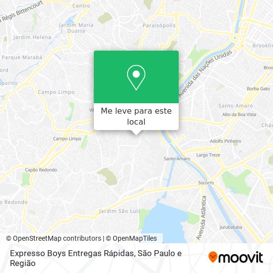 Expresso Boys Entregas Rápidas mapa