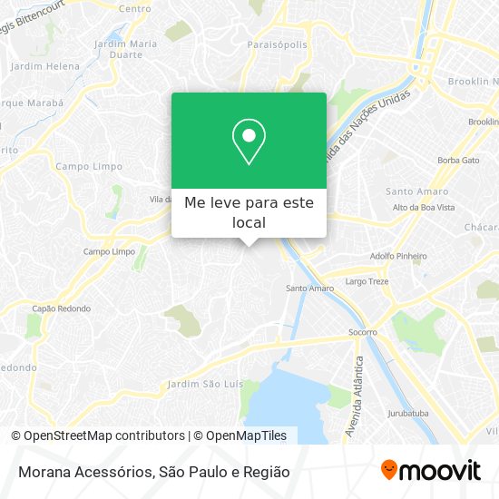 Morana Acessórios mapa