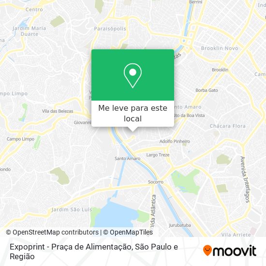 Expoprint - Praça de Alimentação mapa