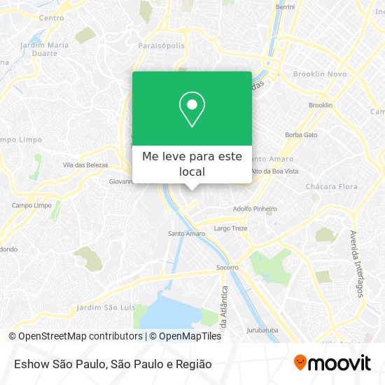 Eshow São Paulo mapa