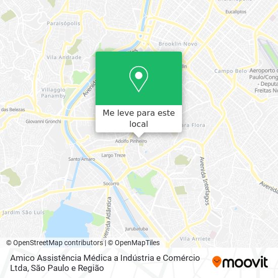 Amico Assistência Médica a Indústria e Comércio Ltda mapa