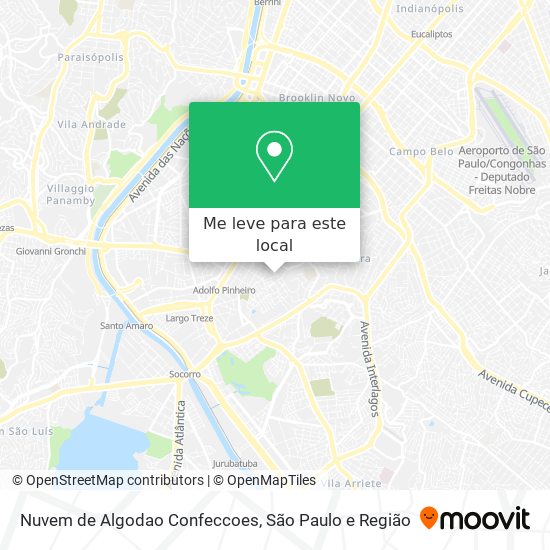 Nuvem de Algodao Confeccoes mapa