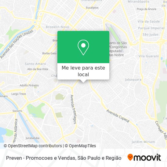 Preven - Promocoes e Vendas mapa