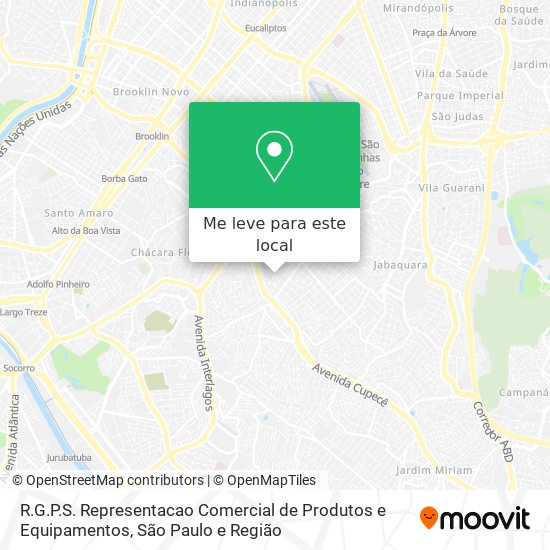 R.G.P.S. Representacao Comercial de Produtos e Equipamentos mapa