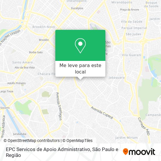 EPC Servicos de Apoio Administrativo mapa