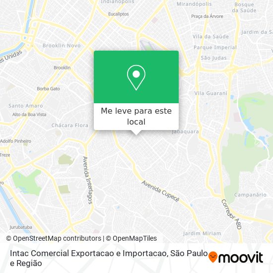 Intac Comercial Exportacao e Importacao mapa