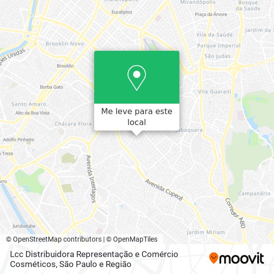 Lcc Distribuidora Representação e Comércio Cosméticos mapa