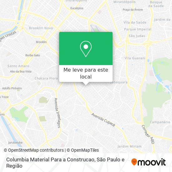 Columbia Material Para a Construcao mapa