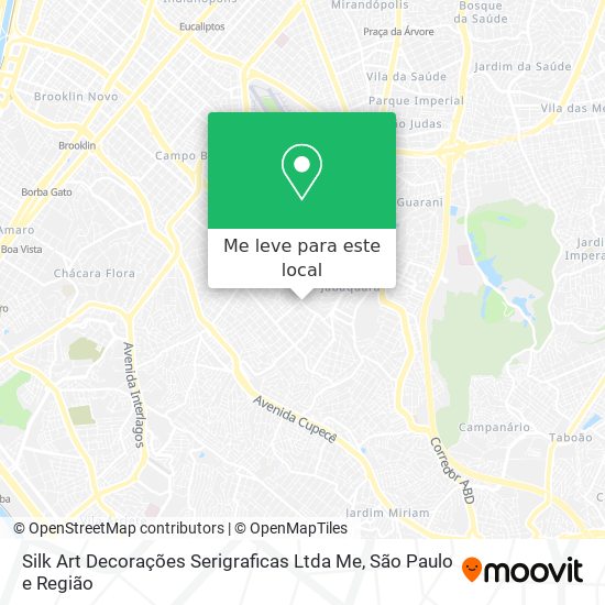 Silk Art Decorações Serigraficas Ltda Me mapa