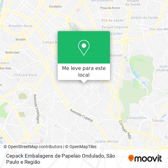 Cepack Embalagens de Papelao Ondulado mapa