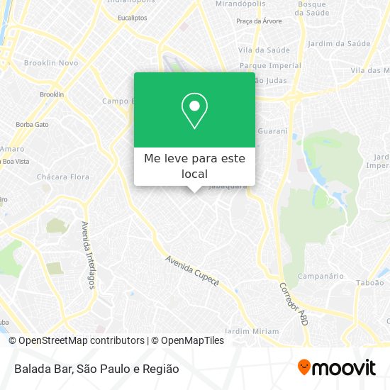 Balada Bar mapa