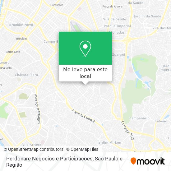 Perdonare Negocios e Participacoes mapa