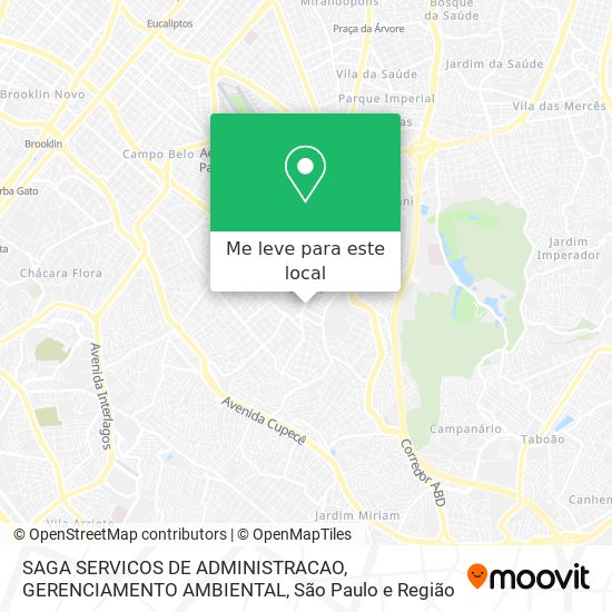 SAGA SERVICOS DE ADMINISTRACAO, GERENCIAMENTO AMBIENTAL mapa