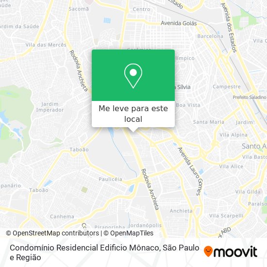 Condomínio Residencial Edificio Mônaco mapa