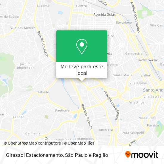 Girassol Estacionamento mapa