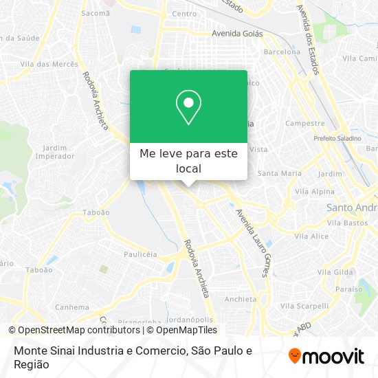 Monte Sinai Industria e Comercio mapa
