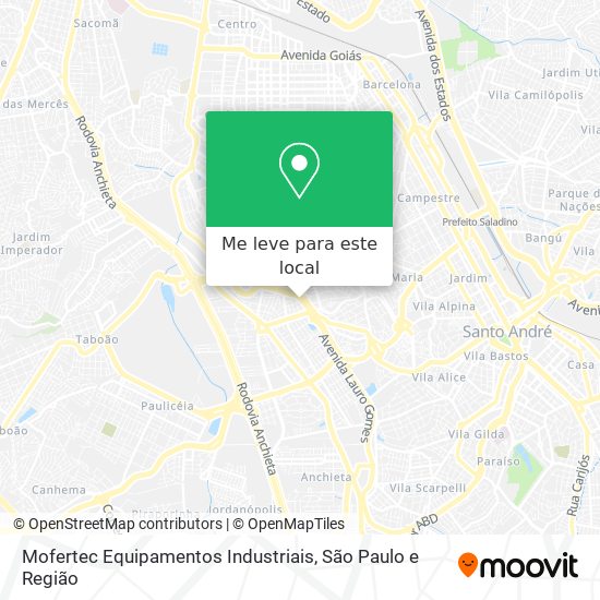 Mofertec Equipamentos Industriais mapa