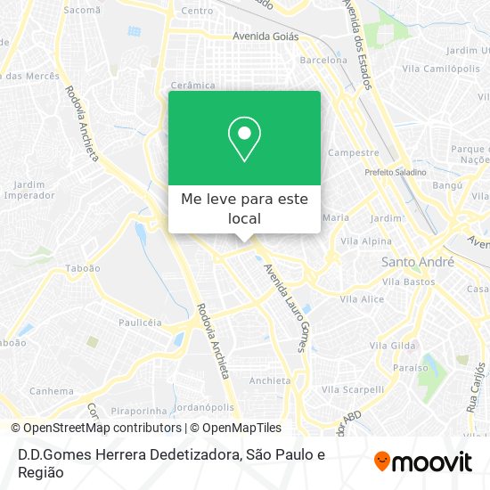 D.D.Gomes Herrera Dedetizadora mapa