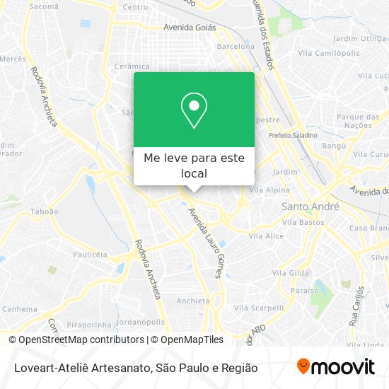 Loveart-Ateliê Artesanato mapa