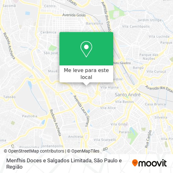 Menfhis Doces e Salgados Limitada mapa