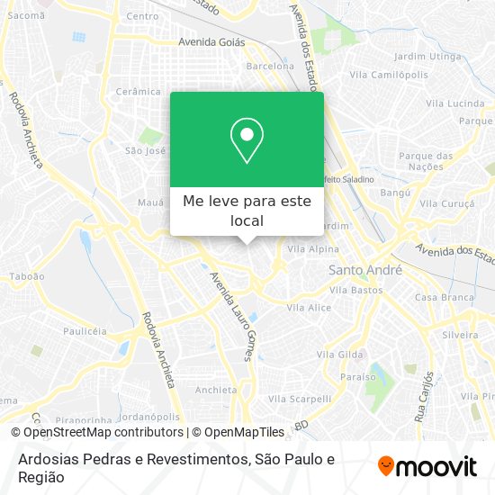 Ardosias Pedras e Revestimentos mapa