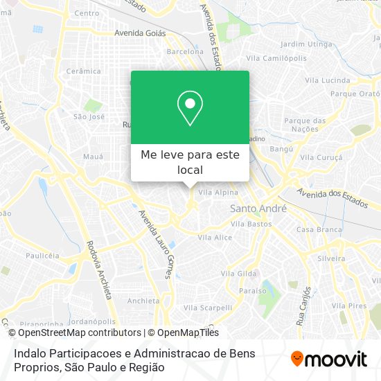 Indalo Participacoes e Administracao de Bens Proprios mapa