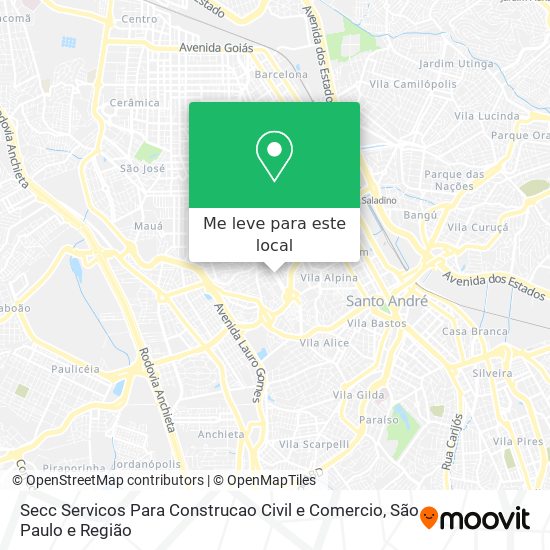 Secc Servicos Para Construcao Civil e Comercio mapa