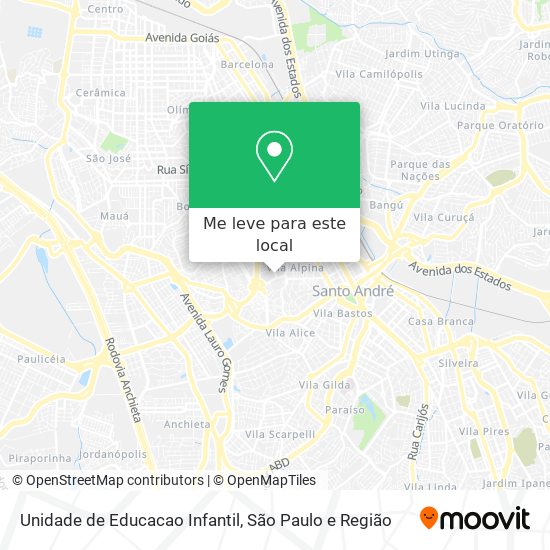 Unidade de Educacao Infantil mapa