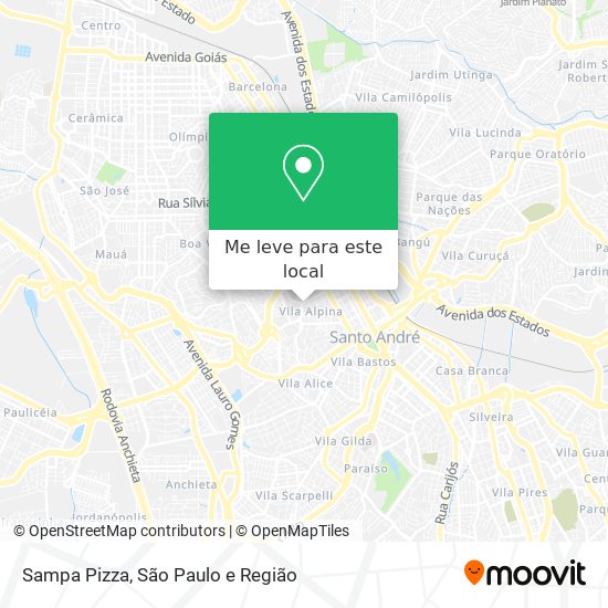 Sampa Pizza mapa