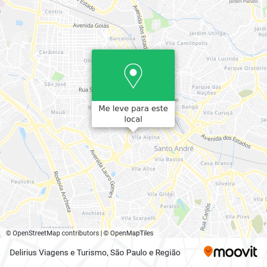 Delirius Viagens e Turismo mapa