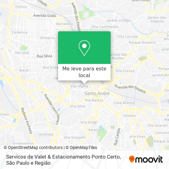 Servicos de Valet & Estacionamento Ponto Certo mapa