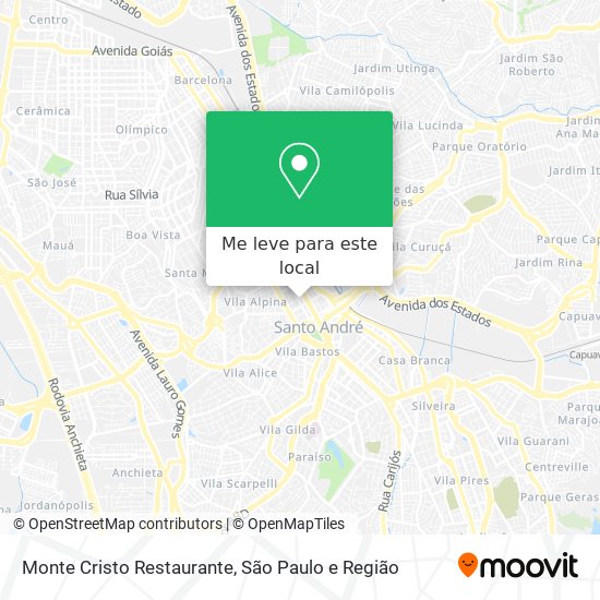 Monte Cristo Restaurante mapa