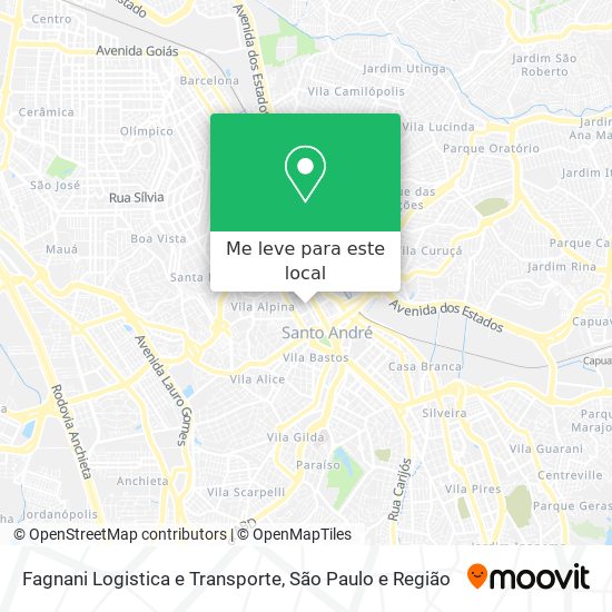 Fagnani Logistica e Transporte mapa