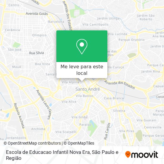 Escola de Educacao Infantil Nova Era mapa