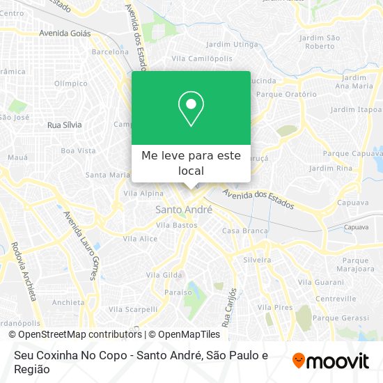 Seu Coxinha No Copo - Santo André mapa