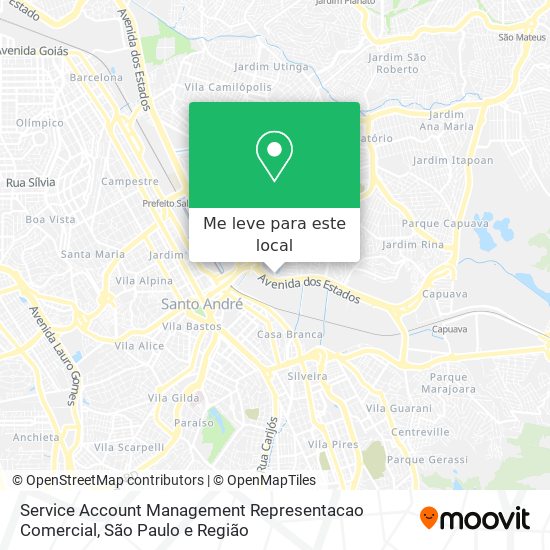 Service Account Management Representacao Comercial mapa