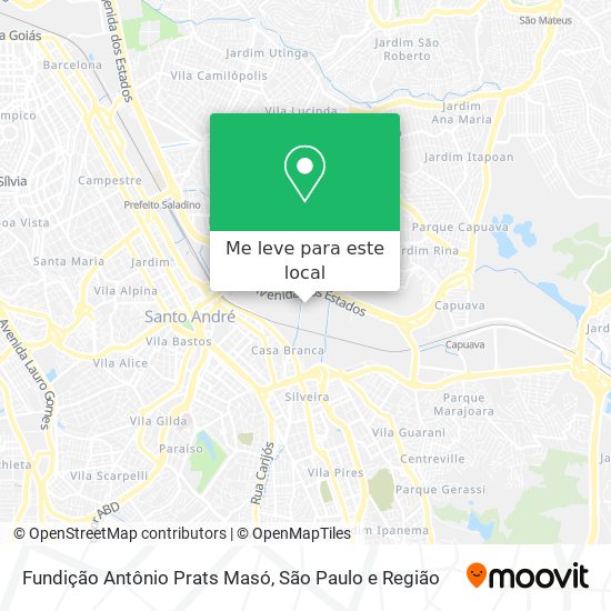 Fundição Antônio Prats Masó mapa