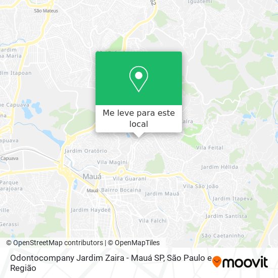 Odontocompany Jardim Zaira - Mauá SP mapa