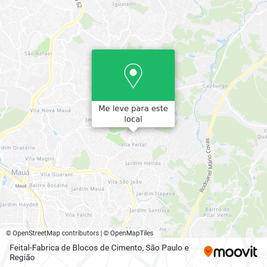 Feital-Fabrica de Blocos de Cimento mapa