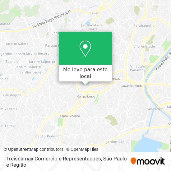 Treiscamax Comercio e Representacoes mapa