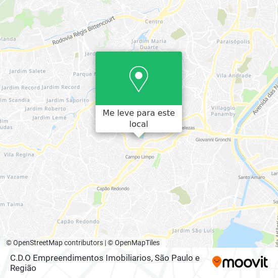 C.D.O Empreendimentos Imobiliarios mapa