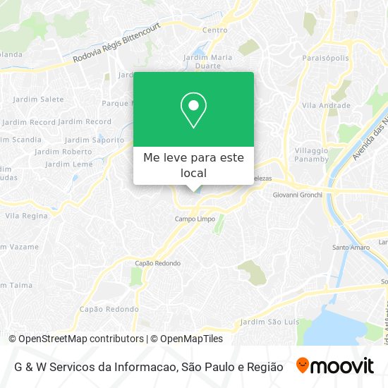 G & W Servicos da Informacao mapa