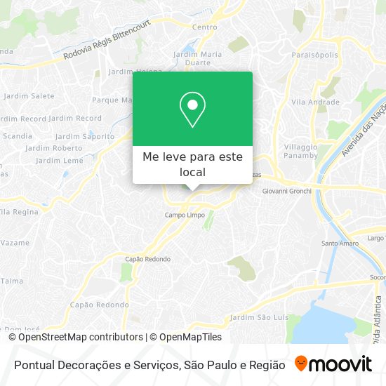 Pontual Decorações e Serviços mapa