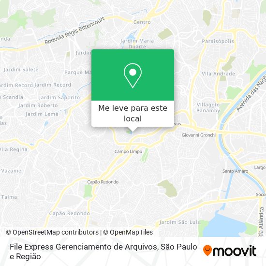 File Express Gerenciamento de Arquivos mapa